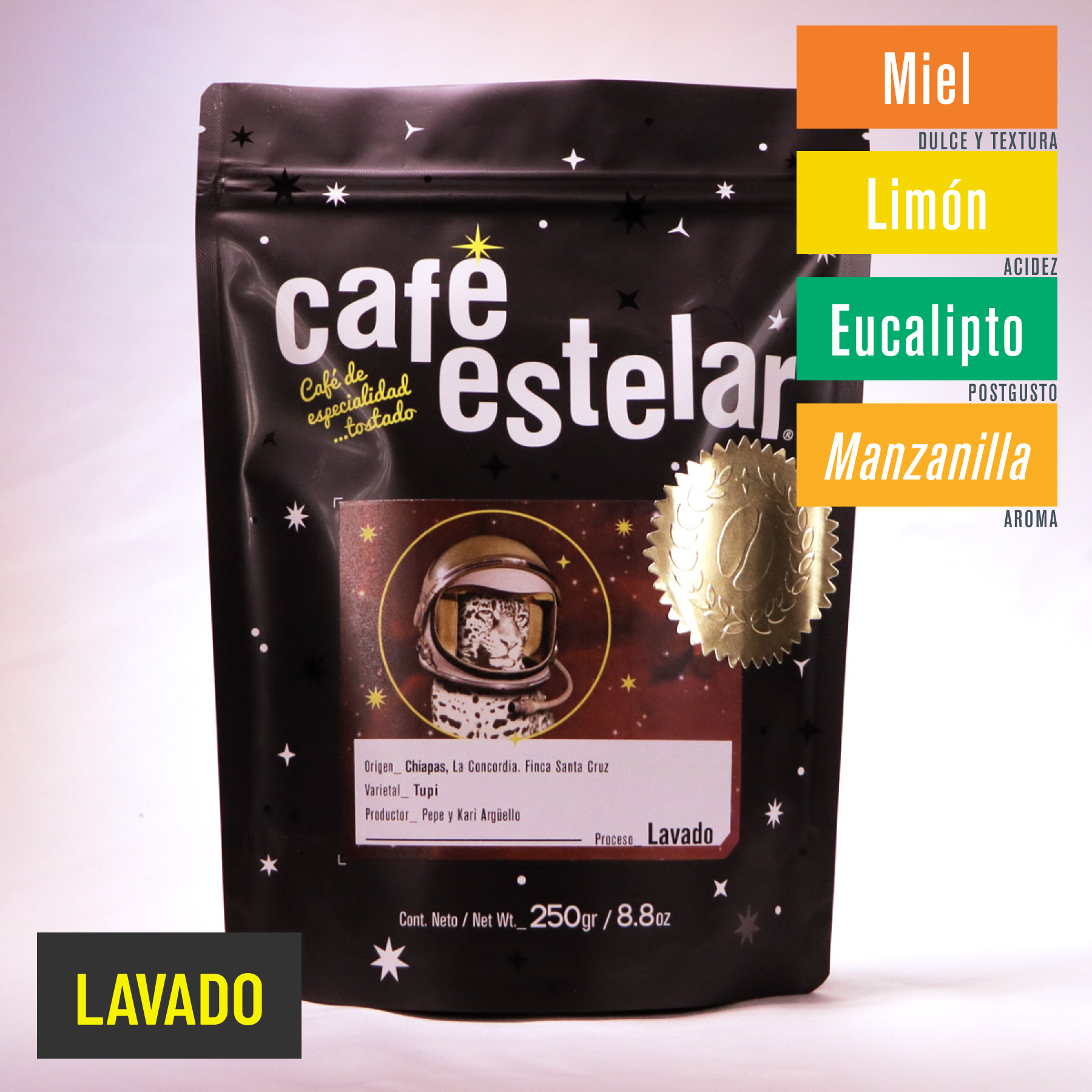 Café especialidad de Chiapas en grano 1kg.